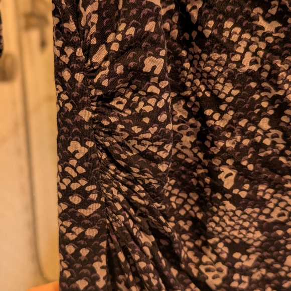 LOFT Black and White Patterned Dress - Picture 5 of 7